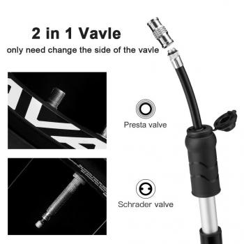 Preview: ROCKBROS | Mini Fahrradpumpe – Kompakt, leistungsstark und vielseitig